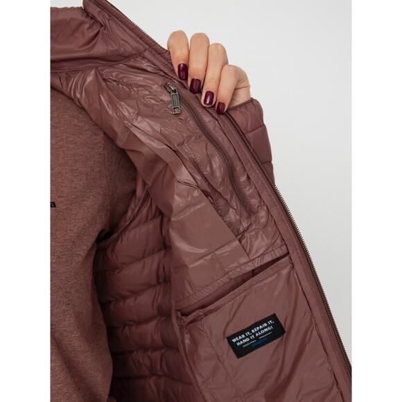 PATAGONIA Down Sweater Jacket Dulse Mauve Puffer Long Sleeve Women's XS - Picture 7 of 16